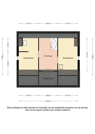 Plattegrond - Raadhuisstraat 27, 6336 VH Hulsberg - Raadhuisstraat 27 Hulsberg - 2e Verdieping 2D.jpg